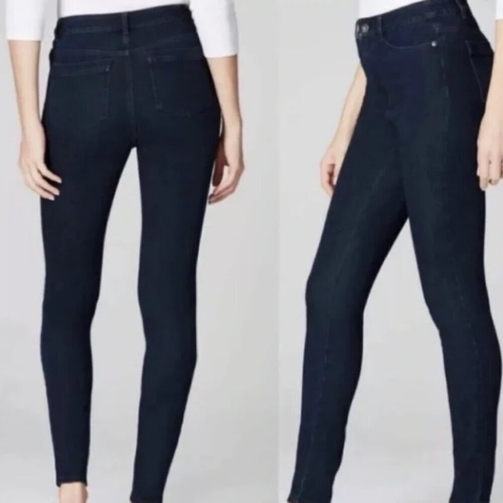J. Jill Denim Premium Flex High Rise Leggings Dark Wash Size 8